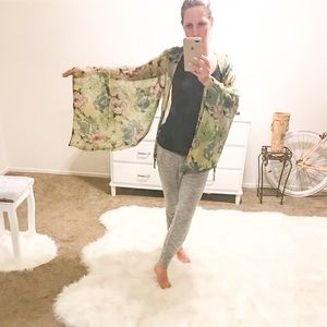Winter Kate Floral Vintage Silk Kimono